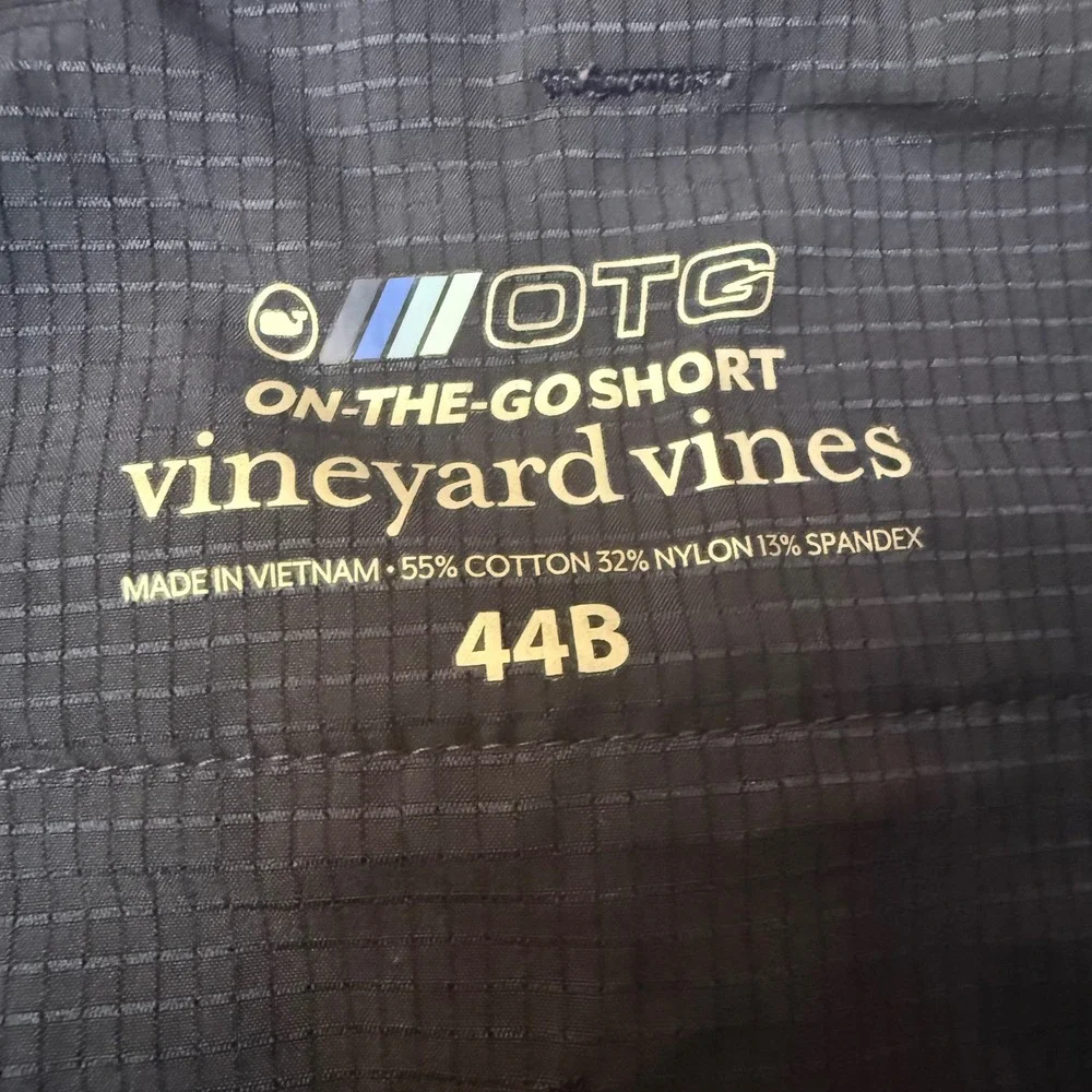 Vineyard‎ Vines OTG On-The-Go Shorts Mens 44 Navy Blue Performance Stretch Golf